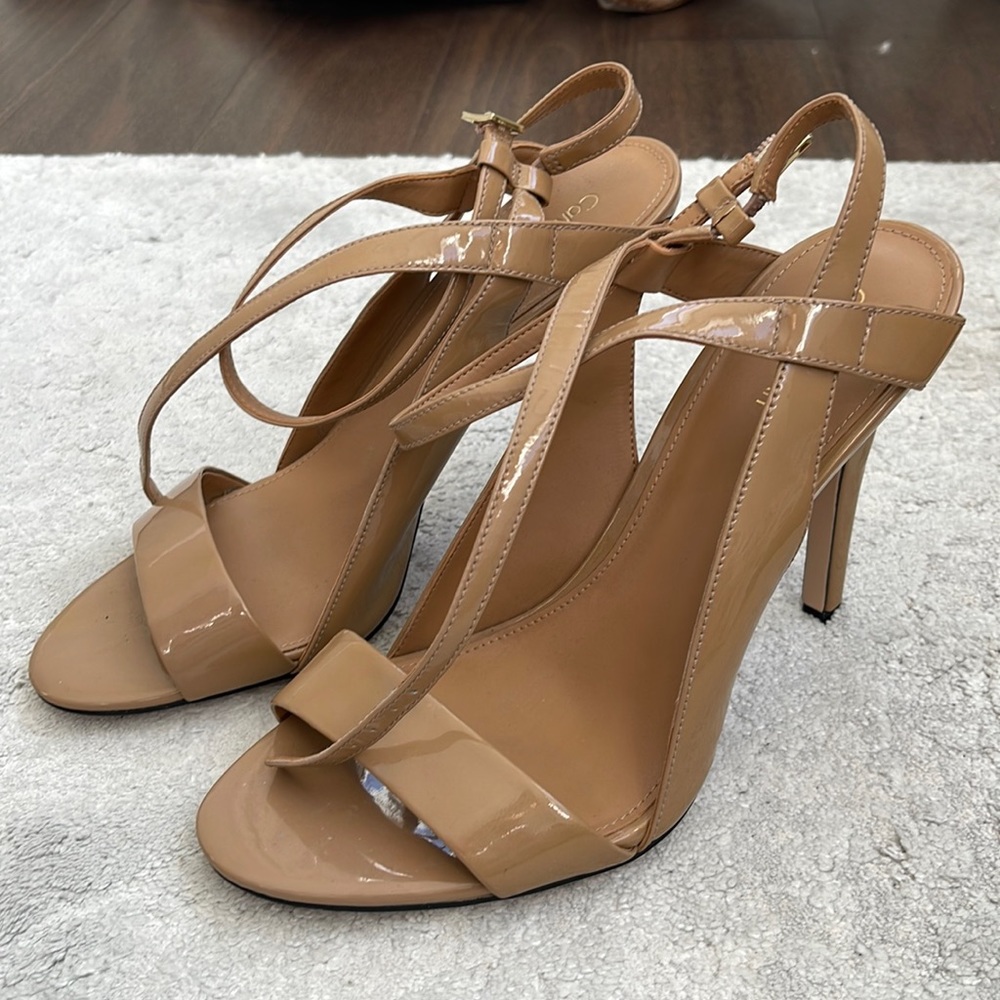 Calvin Klein Nude Patent Dress Shoe